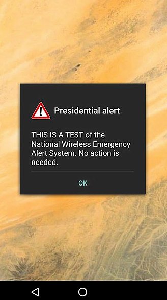 Estados Unidos fará teste nacional de alerta de emergência em 4 de outubro
