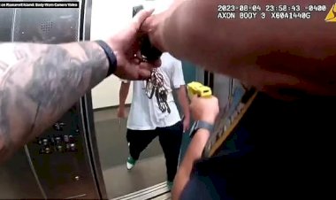 Vídeo: Policial é esfaqueado nas costas e agressor é morto