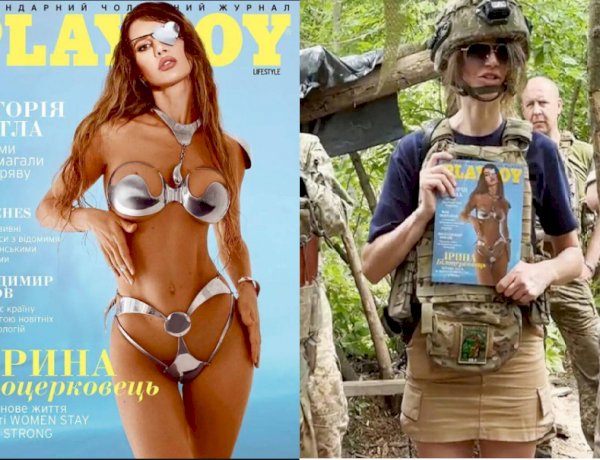 Ucraniana que perdeu o olho no início da guerra é capa da revista Playboy