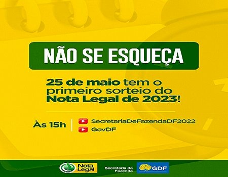 Sorteio do Nota Legal: Mais de um milhão de contribuintes habilitados