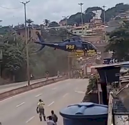 Helicóptero da PRF faz pouso forçado em Belo Horizonte / MG